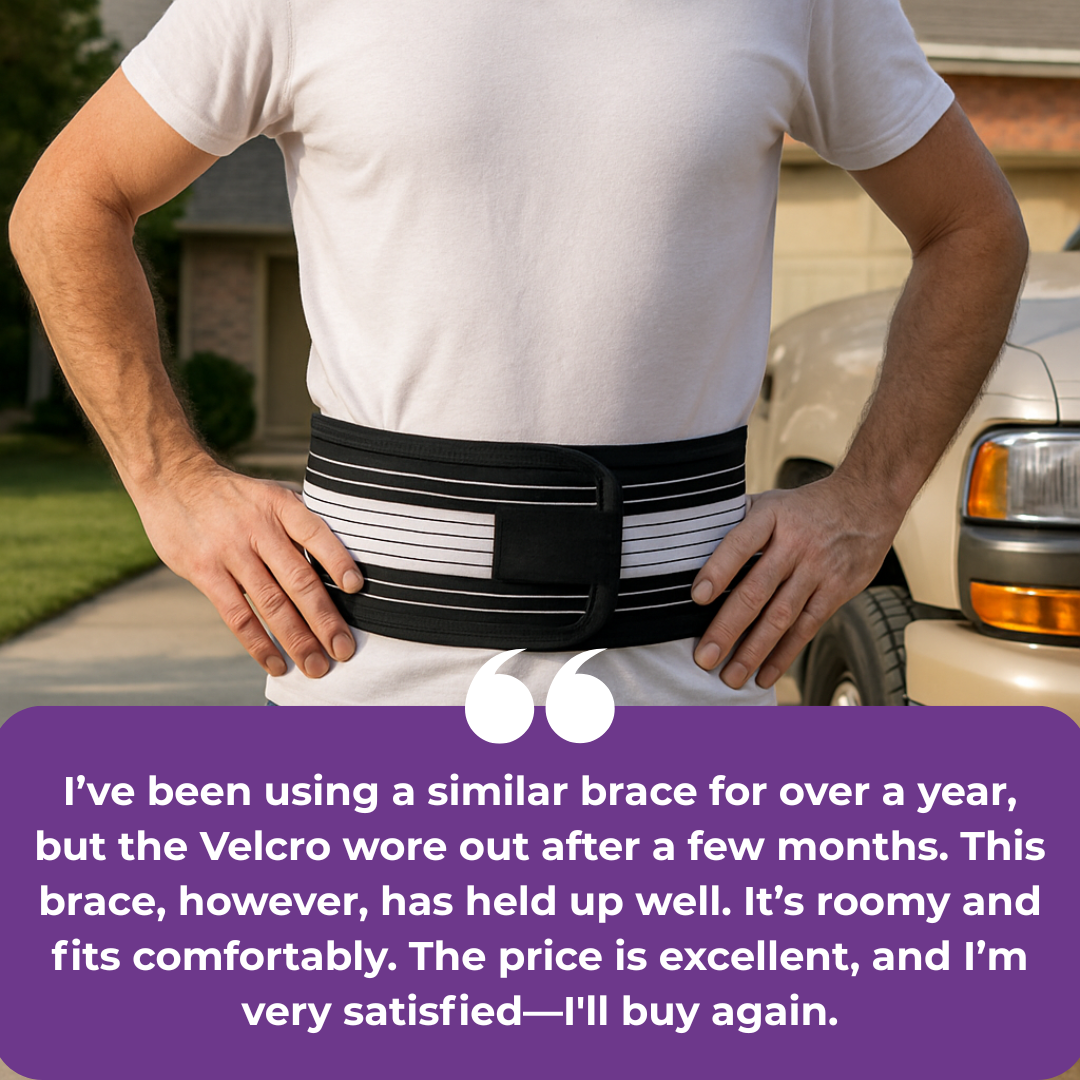 Sciatica Belt 2.0 – Doctor Recommended Back Support with Extra-Strong Velcro